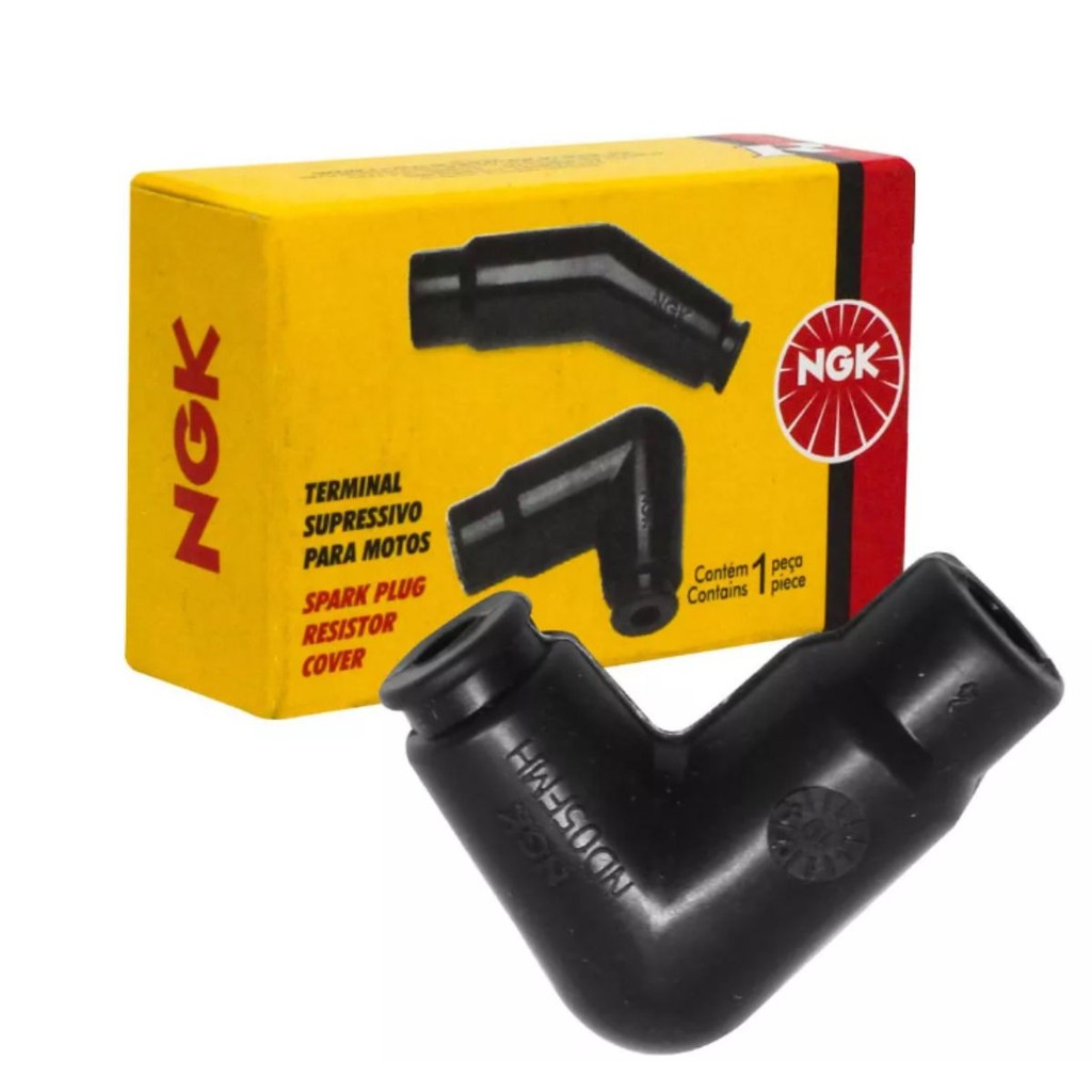 Terminal Supressivo Cachimbo Biz 125 / Biz 110i / Biz 100 Ngk em Oferta na Shopee