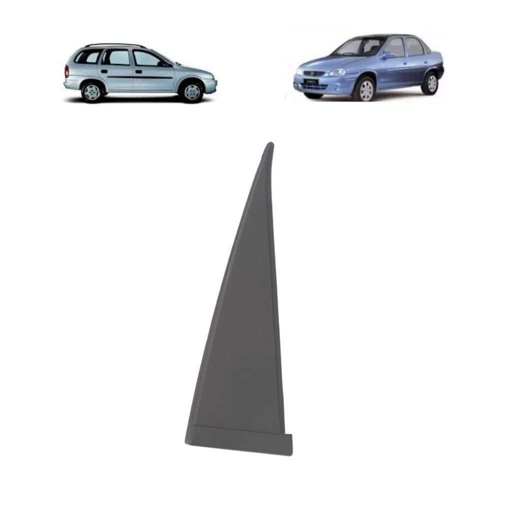Moldura Acabamento LD Interna Porta Traseira Aplicação Externo GM Corsa Classic 2002 A 2016 Corsa Wagon 1999 A 2003
