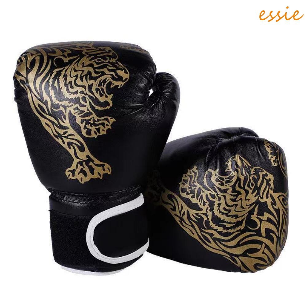 Luvas De Sparring ESSIEBR , Kickboxing Vermelhas/Azuis Muay Thai Boxe Unissex De Couro PU Respirável em Oferta na Shopee