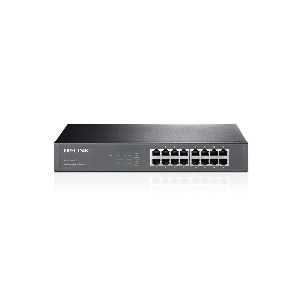 Switch 16 portas TP-Link, Gigabit, 10/100/1000mbps, TL-SG1016D(BR)