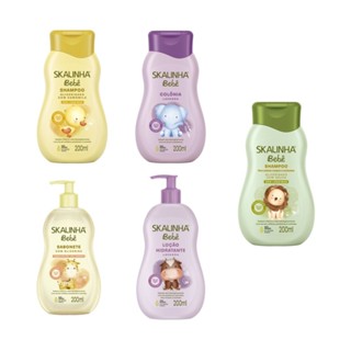 Shampoo Loção Colonia Sabonete Bebê Infantil Skalinha 200ml em Oferta na Shopee