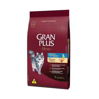 Ração GranPlus Menu Gatos Adultos Castrados Frango e Arroz 1,0kg em Oferta na Shopee
