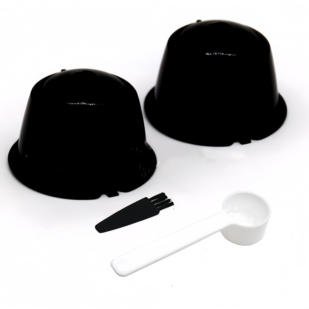 Cápsula De Café Reutilizável De Três Corações De 4 Peças/Dolce Gusto/Nespresso Black