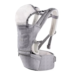 Canguru Ergonômico Bebê 3 em 1 8 Posições Com Assento Frente e Costas Até 15kg Chloe Kikkaboo