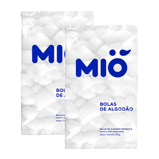 Kit 2 Algodão Mió Bola Hidrófilo 95g em Oferta na Shopee