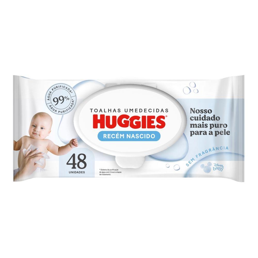 Lenços Umedecidos Huggies Recém-Nascido Sem Fragrância 48 Unidades em Oferta na Shopee