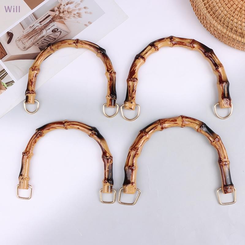 1PC Caixa De Presente Alça De Bambu Bolsa Alças Banda De Ombro DIY Com Fivela Saco Acessórios