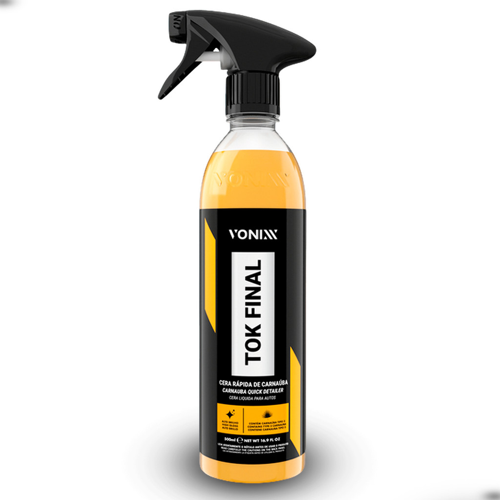 Cera Automotiva Vonixx Tok Final 500ml - Proteção, Brilho Intenso e Manutenção da Pintura com Carnaúba Cearense em Oferta na Shopee