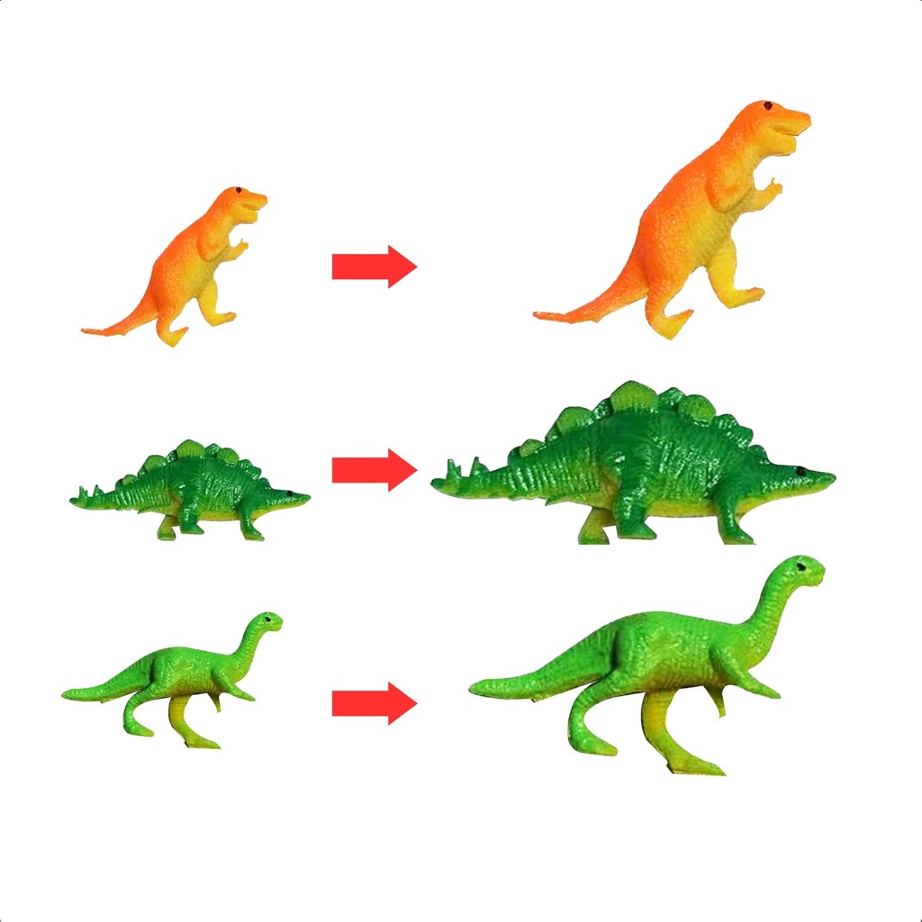 Dinossauro de Brinquedo 6 Unidades Sortidas Cresce na Água Polibrinq - AN2005 em Oferta na Shopee