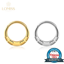 Piercing Argola Titânio Helix Septo Rook Conch Segmento Articulado Detalhada
