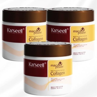 Kit Máscaras Capilar Karseell Colágeno Original - 500gr em Oferta na Shopee