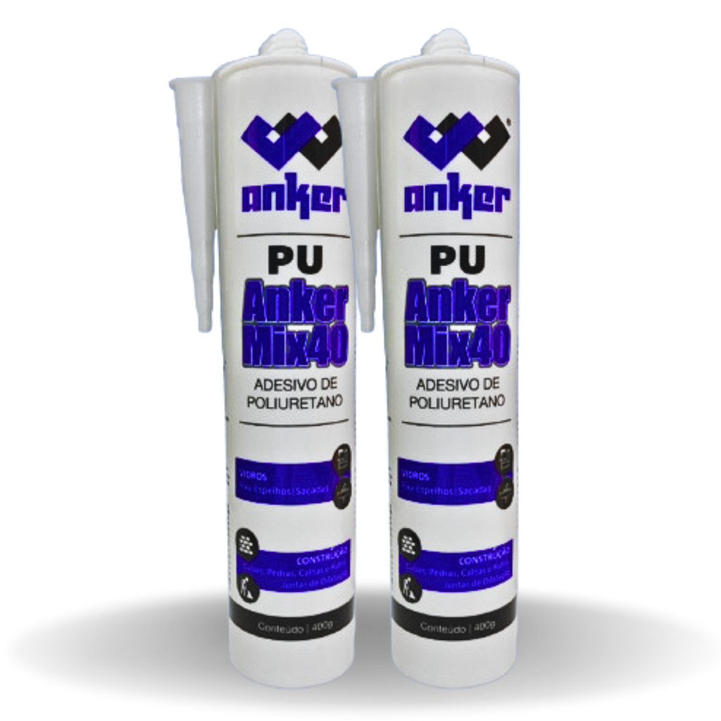 Kit 2 Adesivo Silicone PU 40 Fix Selante Cinza 350G Anker em Oferta na Shopee