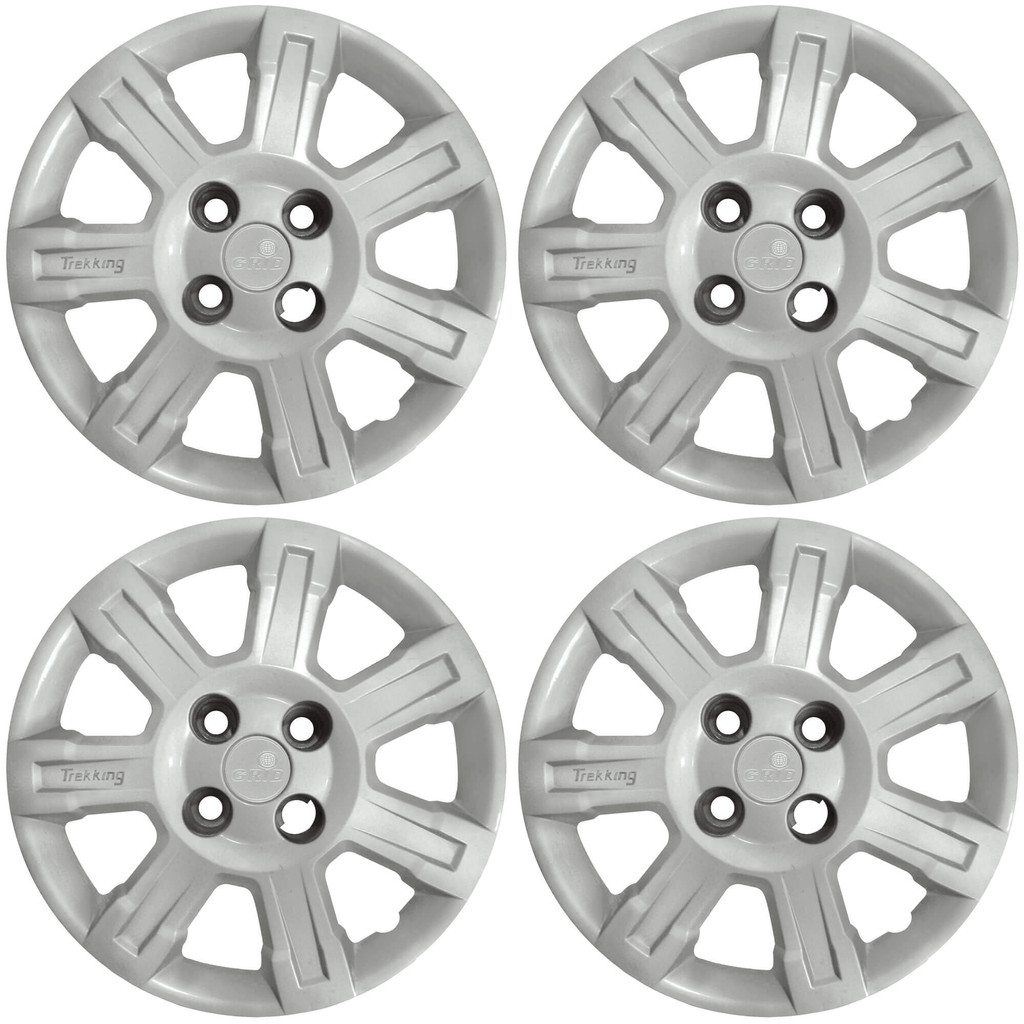 Calota Aro 14" cor Prata Modelo Strada Trekking 2014 (Jogo c/ 4 Calotas) Grid - 