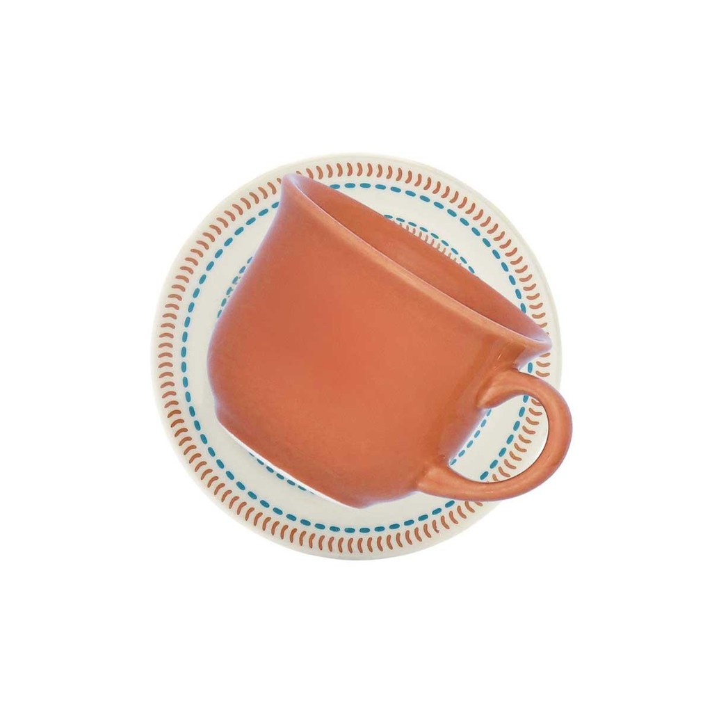 Xícara de Chá 200 ml com pires Donna Caribe em Oferta na Shopee