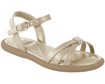 Sandália WorldColors Menina Fofura Dourado Strass Tiras Palmilha Acolchoada Festa Confortável em Oferta na Shopee
