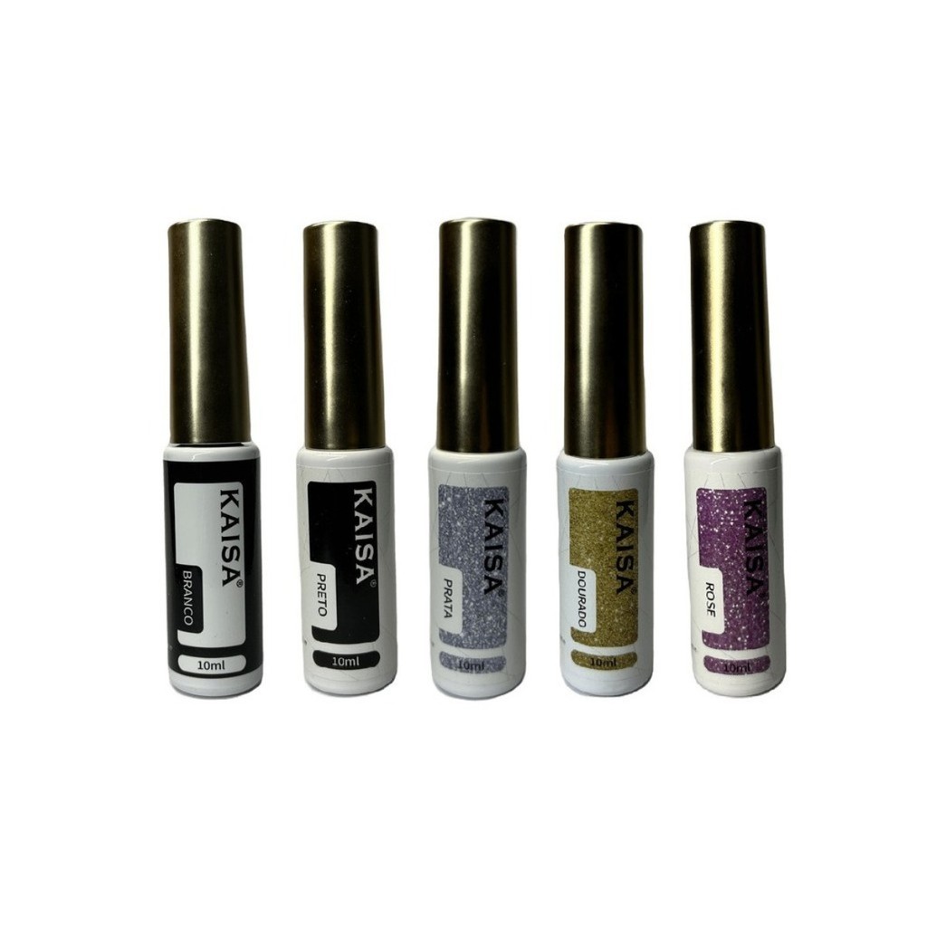 Esmalte em gel com Ponta Fina Kaisa 10ml Decoração nas Unhas Acrigel em Oferta na Shopee