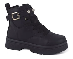 Coturno Infantil Feminino Worldcolors Music Colors - Preto