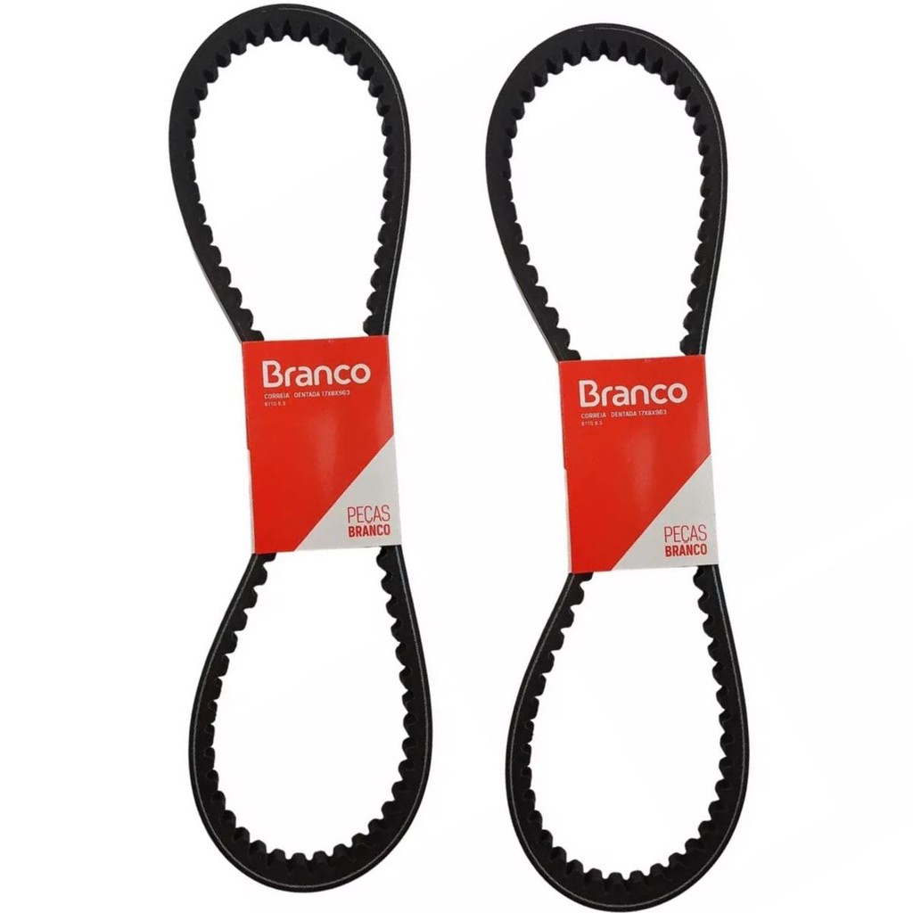 Par De Correia Dentada Transmissão Tratorito B4t 6.5 Branco em Oferta na Shopee