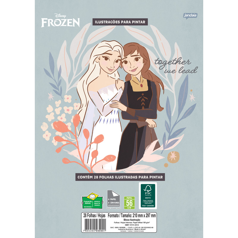Livro para Colorir Formato A4 180g com 28 Folhas Frozen, Divertido e Educativo em Oferta na Shopee