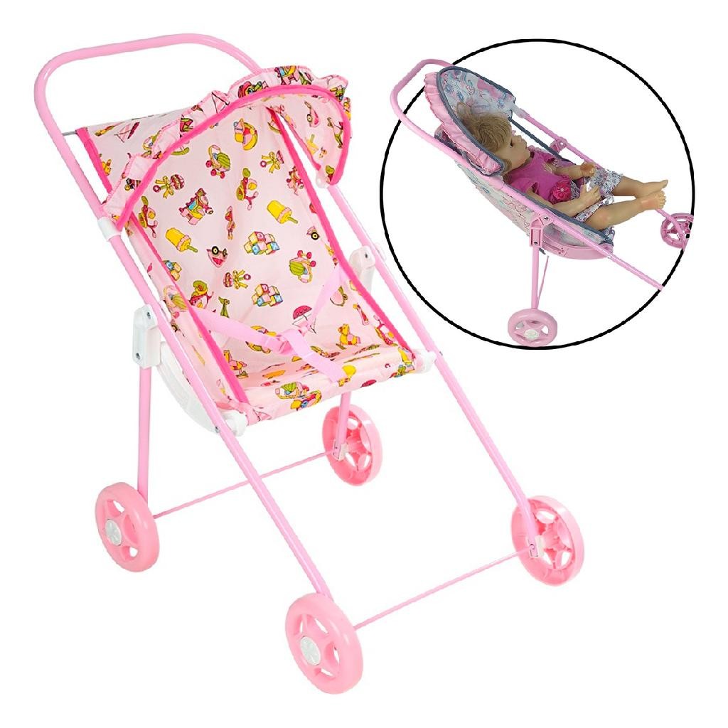Carrinho De Boneca Passeio Bebe Alive Bebê Reborn Brinquedo
