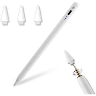 Kit Caneta Touch Pro Palm Rejection para iPad Escrita de Alta Precisão LED Indicativo + 3 Ponteiras em Oferta na Shopee