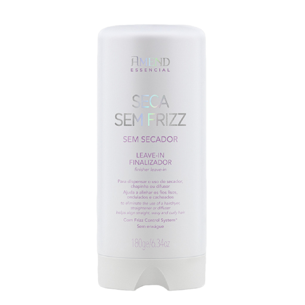 Leave-in Finalizador Amend Essencial Seca Sem Frizz 180ml em Oferta na Shopee
