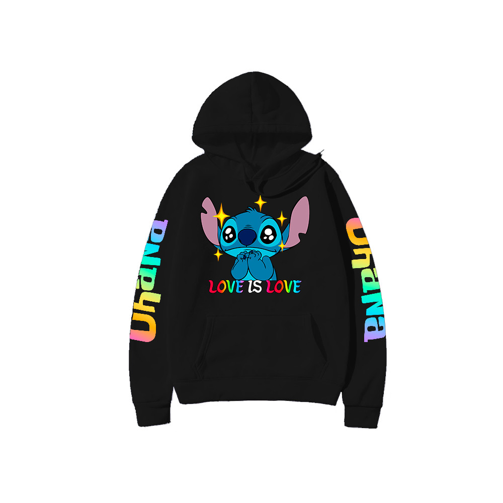 Moletom Blusa Lilo Stitch Love Is Love Lgbt Casaco De Algodão