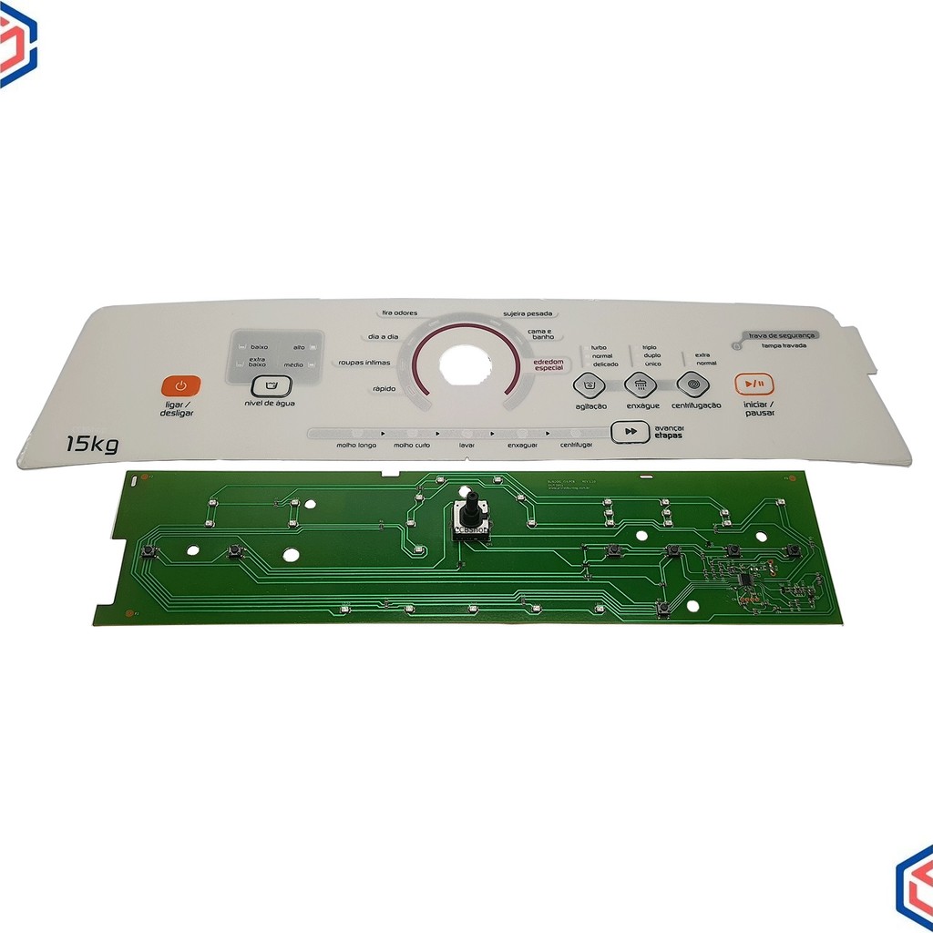 Interface Lavadora Brastemp Bws15 W10711361 + Adesivo