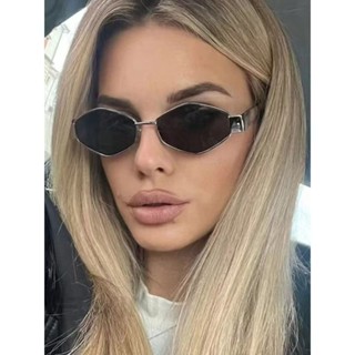Óculos De Sol Oval Vintage Para Mulheres Homens Pequenos Com Armação Metálica moda 2025 unissex blogueira  quadrado em Oferta na Shopee