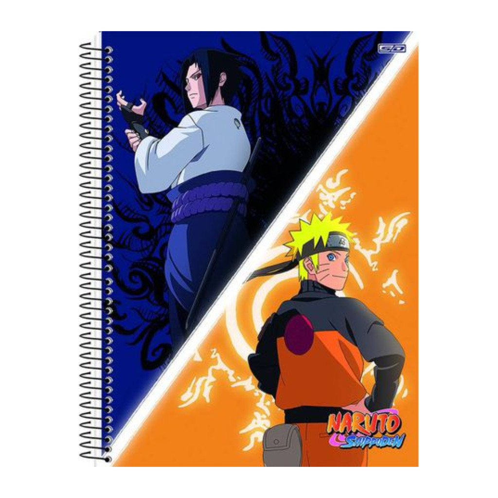 Caderno 10 Matérias Universitário Naruto 160 Folhas- CAPA: SASUKE/NARUTO em Oferta na Shopee