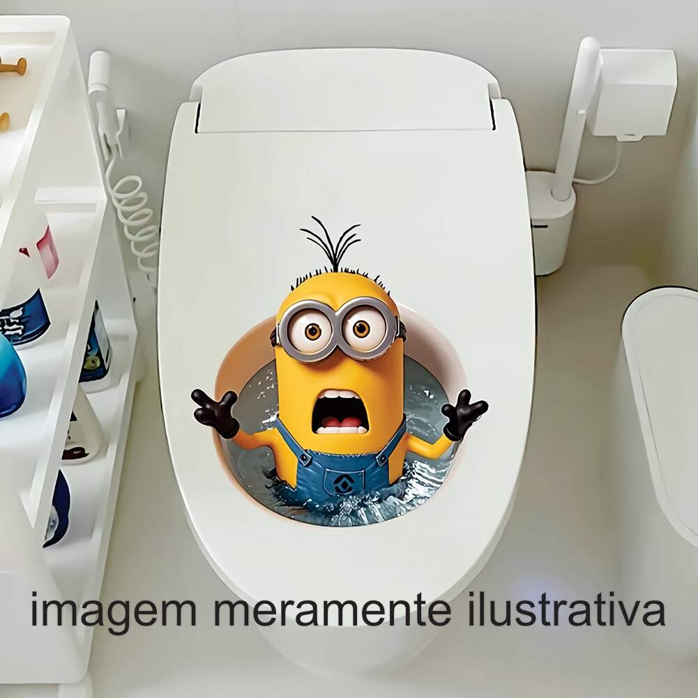 Adesivo para Vaso Sanitário Minions Mod07 em Oferta na Shopee