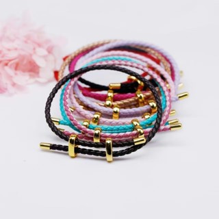 3mm ajustável DIY fivela de Metal corda de mão corda de couro colorido jóias All-Match em Oferta na Shopee