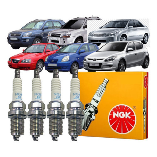 Jogo 04 Vela Ignição Ngk Kia Cerato Sportage Picanto em Oferta na Shopee