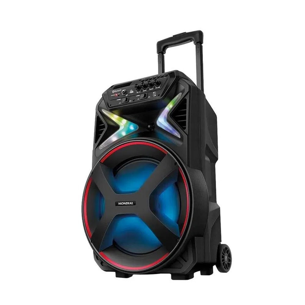 Detalhes do Caixa Amplificada Mondial CM-400 400W Bluetooth USB Rádio FM