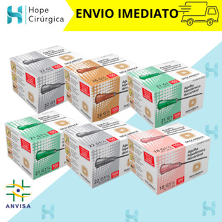 Agulha Hipodérmica 100un Descartável DESCARPACK - Diversos Tamanhos em Oferta na Shopee