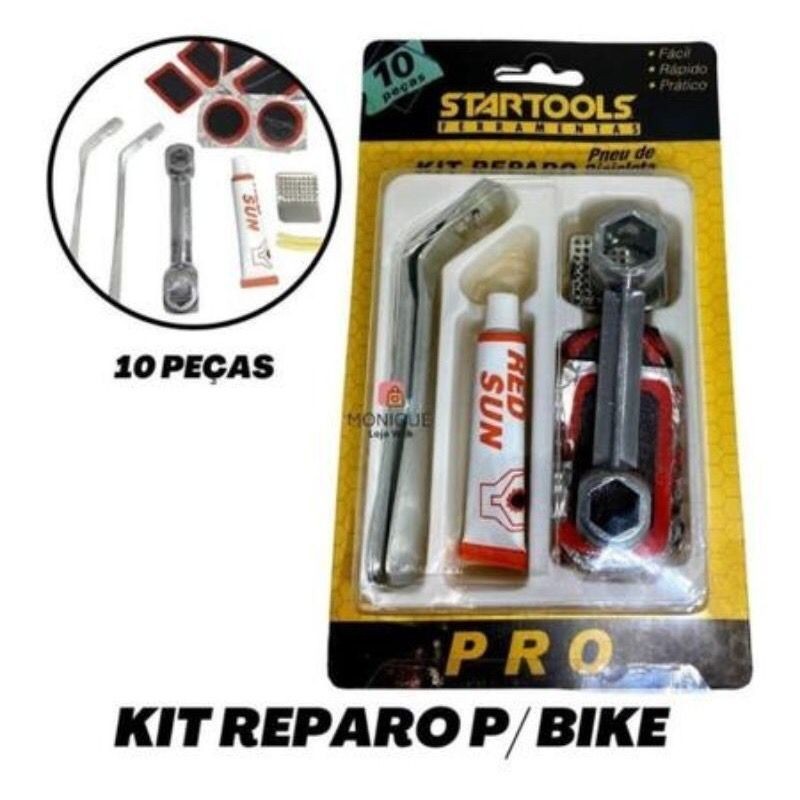 Reparo Remendo de Câmara Pneu  Kit Com 10 Peças De Bike Bicicletas Super Pratico em Oferta na Shopee