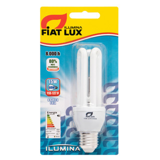 Lâmpada Fluorescente 3U 15Watts 127V Branca Ilumina Fiat Lux em Oferta na Shopee