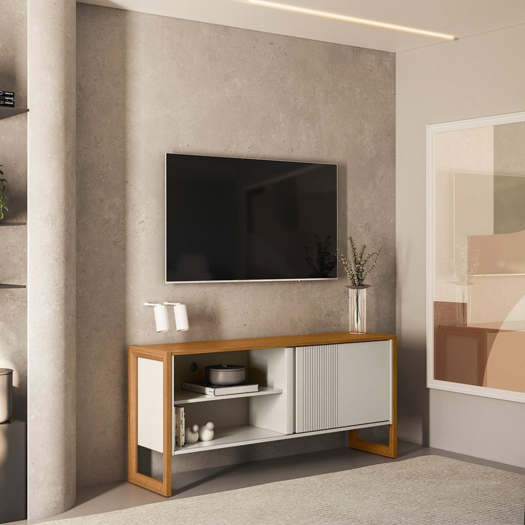 Rack para TV até 55 Polegadas Gold - Home & Living