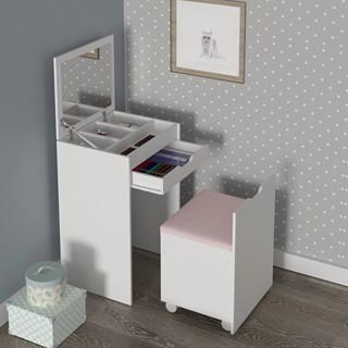 Penteadeira Infantil com Espelho Mari Espresso Móveis em Oferta na Shopee