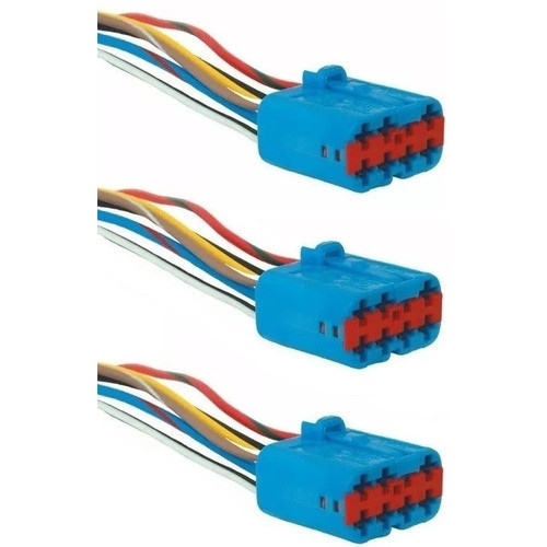 3x Chicote Conector Do Botão Vidro Elétrico Ka Fiesta Courier