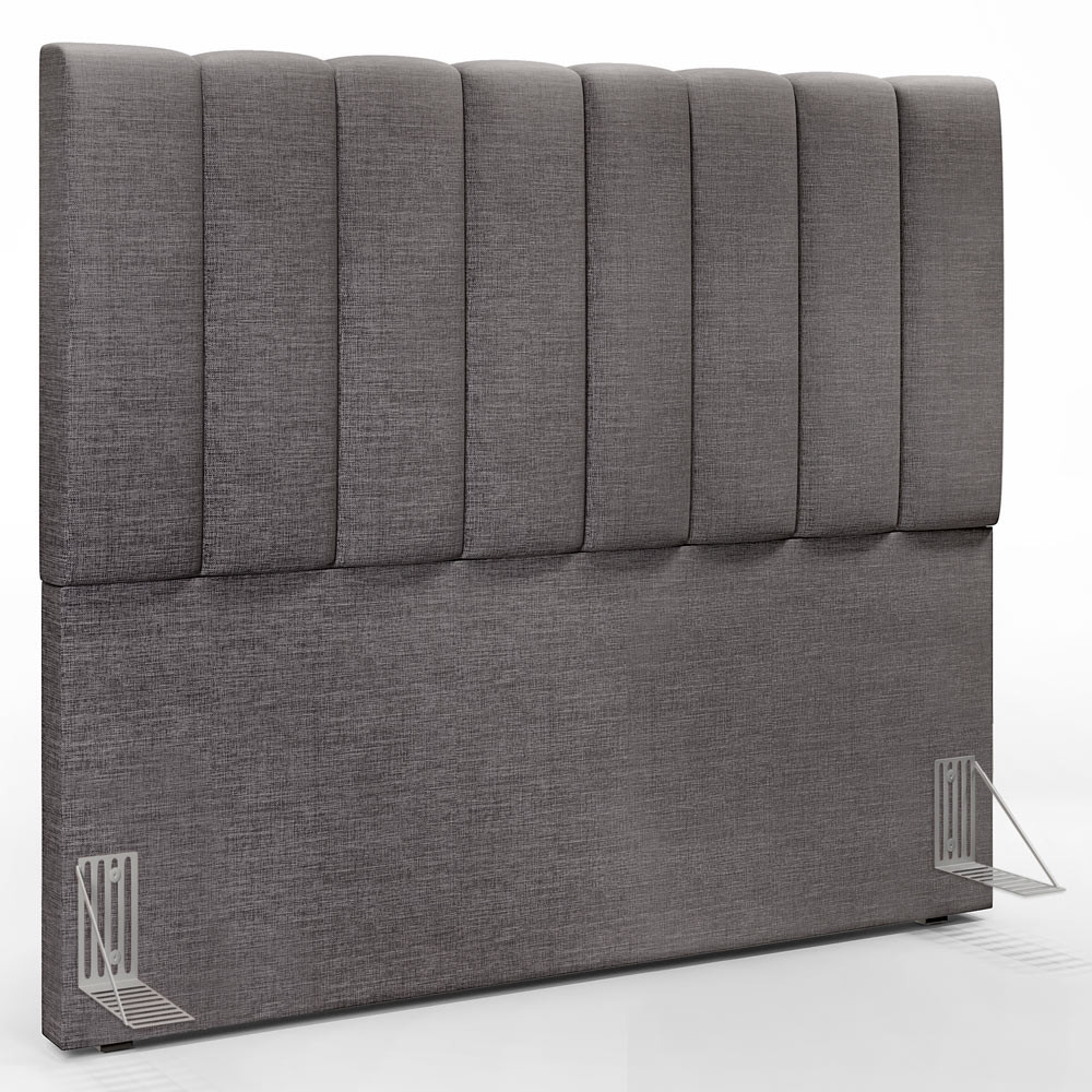 Cabeceira Cama Box Casal 140 cm Dália W01 Linho Cinza Escuro - Lyam Decor - Home & Living