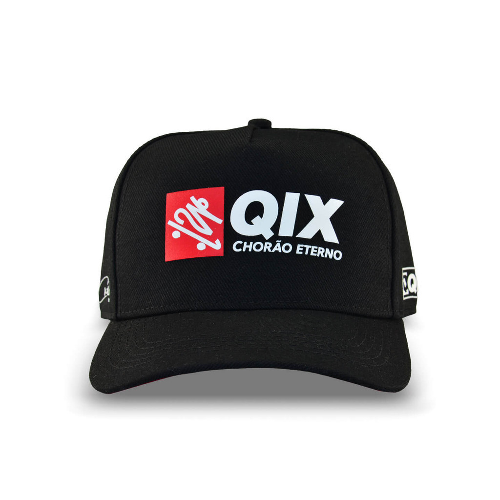 Boné QIX Chorão Eterno Snapback Preto Aba Curva Estiloso em Oferta na Shopee