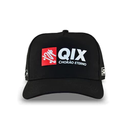Boné QIX Chorão Eterno Snapback Preto Aba Curva Estiloso