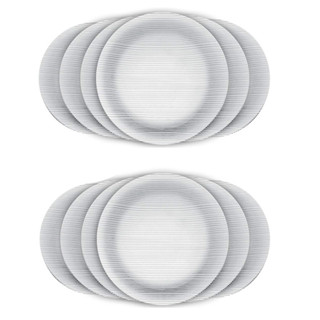 Prato Raso Vidro Duralex 23cm Diamante 12 Unidades - Nadir em Oferta na Shopee