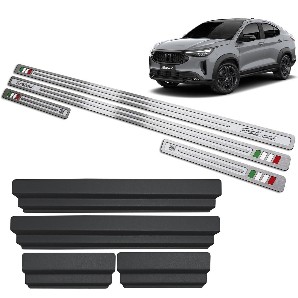 Kit Soleira Descanso Pé Fastback 2023 até 2025 Alto Relevo