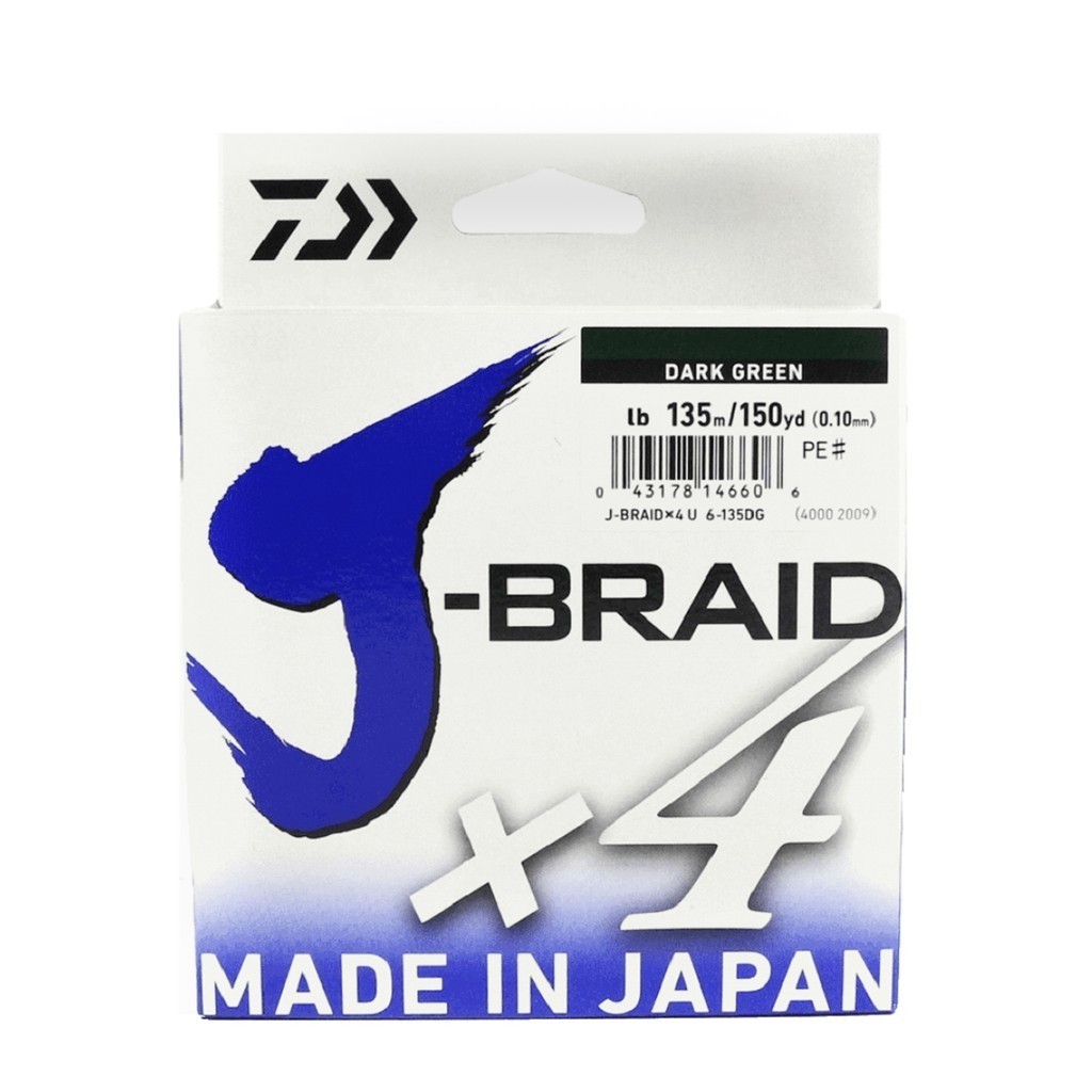 Linha J-Braid X4U 270m Verde - Daiwa