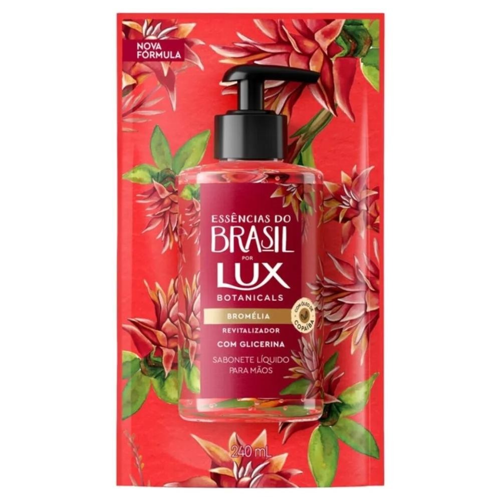 Sabonete Líquido Lux Botanicals Essências do Brasil Bromélia Refil 200ml em Oferta na Shopee