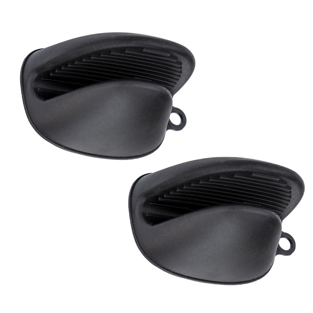 Par de Luvas de Silicone Pega Panela Quente para Proteção Weck Preta