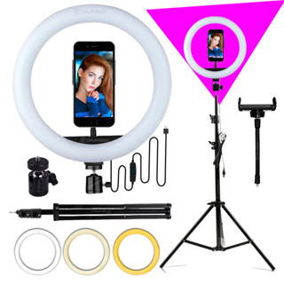 Ring Light Iluminador 10 Polegadas Com Tripé de 2.10 Metros Para Celular Luz High Light Led em Oferta na Shopee