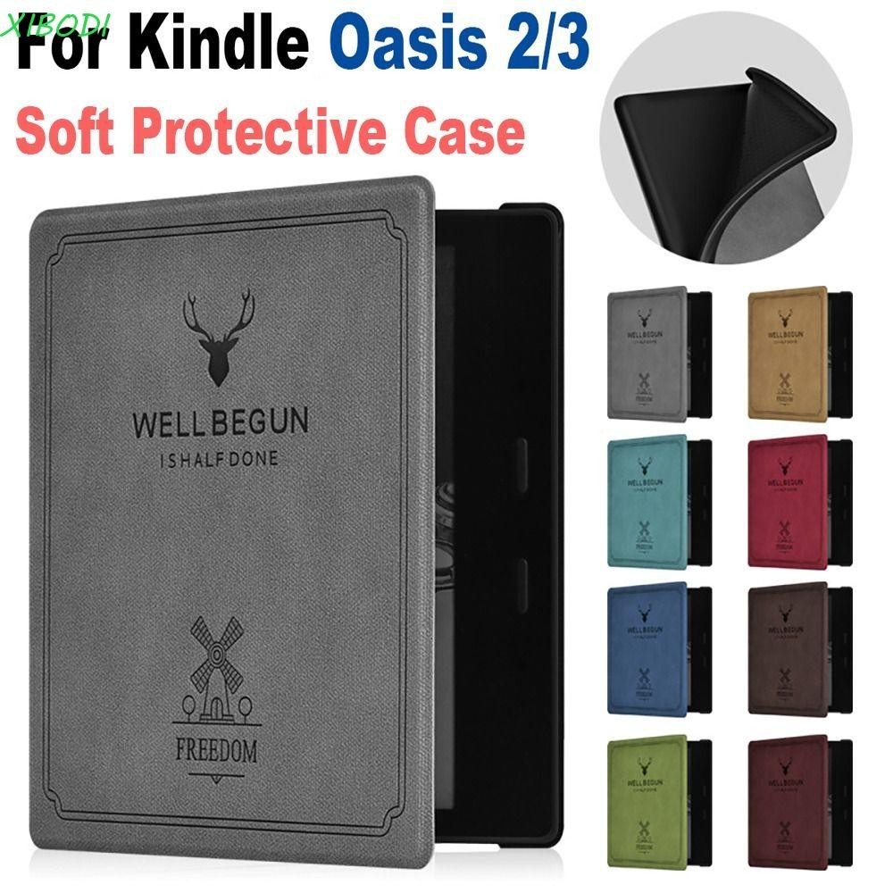 XIBODI Capa Inteligente , 9/10a Geração De Couro PU De 7 Polegadas eReader Folio , Professional Funda Auto Sleep/Wake Soft Protective Shell Para Kindle Oasis 2/3 Home Office